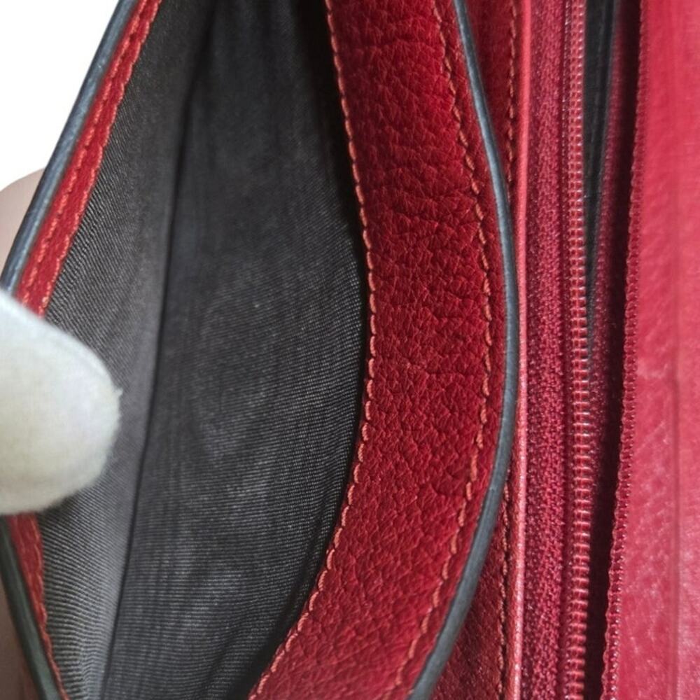 Gucci Linea Ricami Embroidered Floral Crystal Continental Leather Trifold Wallet - Picture 11 of 13